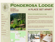 Tablet Screenshot of ponderosa-lodge.com